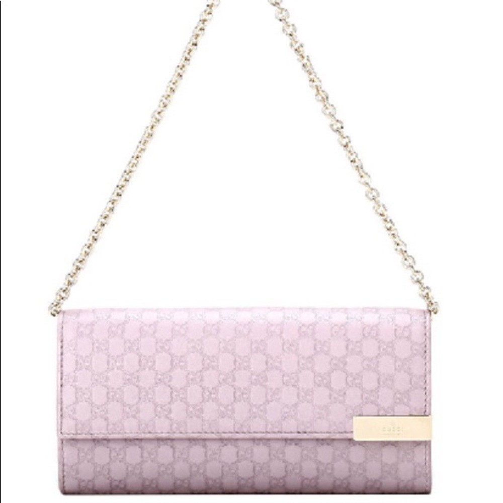 Authentic Gucci wallet with chain